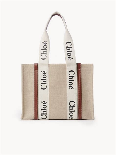 chloe canvas beach bag.